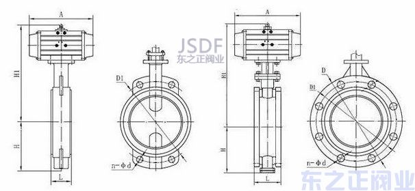 氣動襯膠蝶閥結(jié)構(gòu)圖
